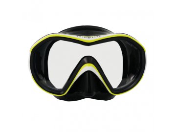 Aqualung potápěčské brýle  REVEAL X1 černý silikon, žlutá