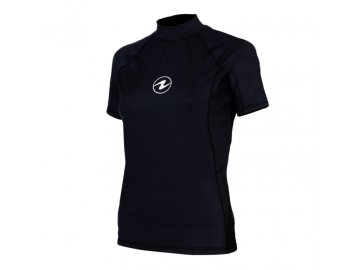 Aqualung dámské tričko RASHGUARD SLIM FIT, černá