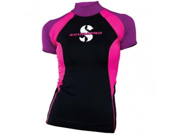 Dámské tričko Scubapro RASHGUARD JEWEL T-FLEX UPF80, růžová/černá/fialová