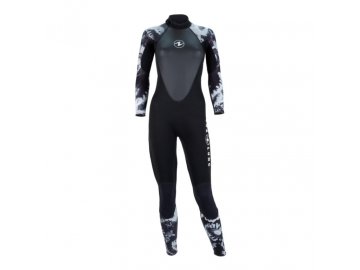Dámský neoprenový oblek Aqualung HYDROFLEX FULL SUIT BLACK/WHITE, 3mm