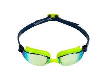 Plavecké brýle Aqua Sphere XCEED YELLOW TITANIUM MIRROR žlutý titanově zrcadlový zorník, žlutá/modrá