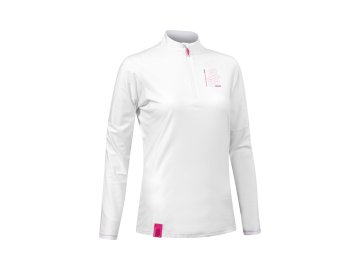 Dámské tričko s dlouhým rukávem Camaro lycra 1969, bílo růžové