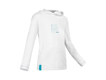 Dětská mikina s kapucí Camaro Lycra LS 1969, bílá světle modrá