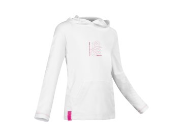 Dětská mikina s kapucí Camaro Lycra LS 1969, bílá ruzova