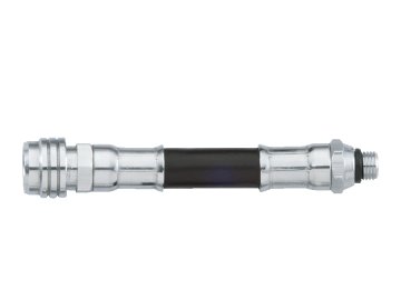 JTLine LP Opletená hadice k inflátoru s rychlospojkou 90 cm, černá