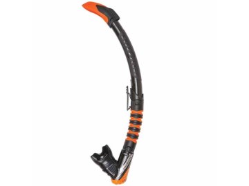 Aqualung šnorchl ZEPHYR FLEX P.V. silikon černý - oranžová