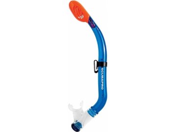Dětský šnorchl MINI DRY SNORKEL, silikon transparent Scubapro, modrá