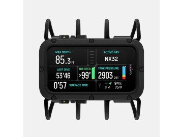 suunto nautic black bungee strap front view black surface