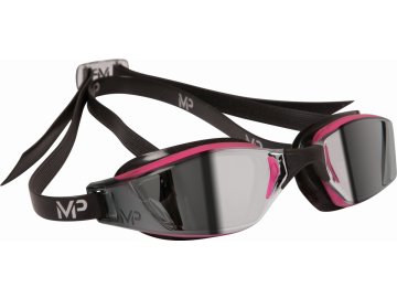Michael Phelps Aqua Sphere XCEED Lady, zrcadlový zorník, černá/růžová