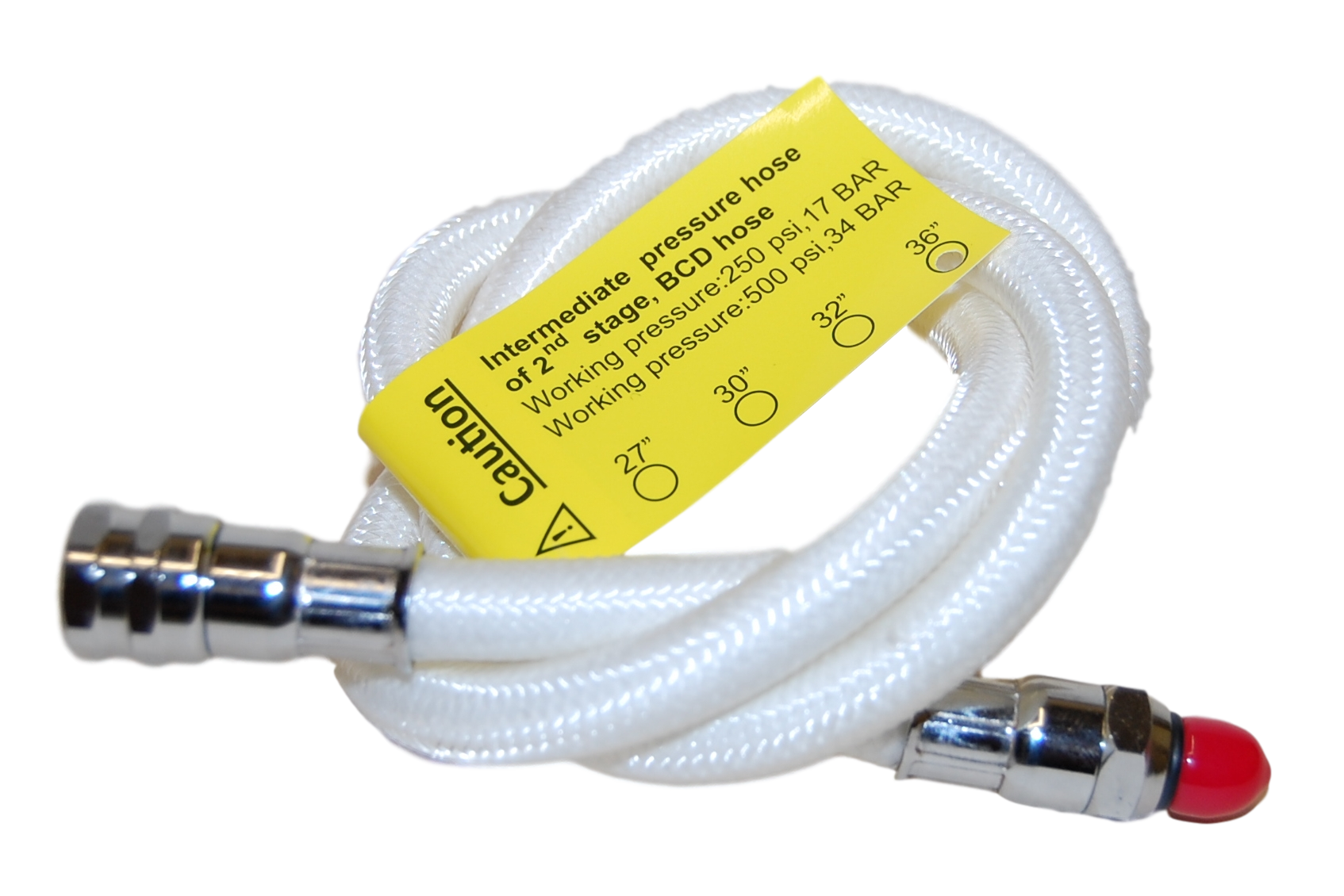 JTLine hadice LP k automatice, flexibilní, bílá, opletená, 91cm / 36", obdoba Miflex JTL-2015