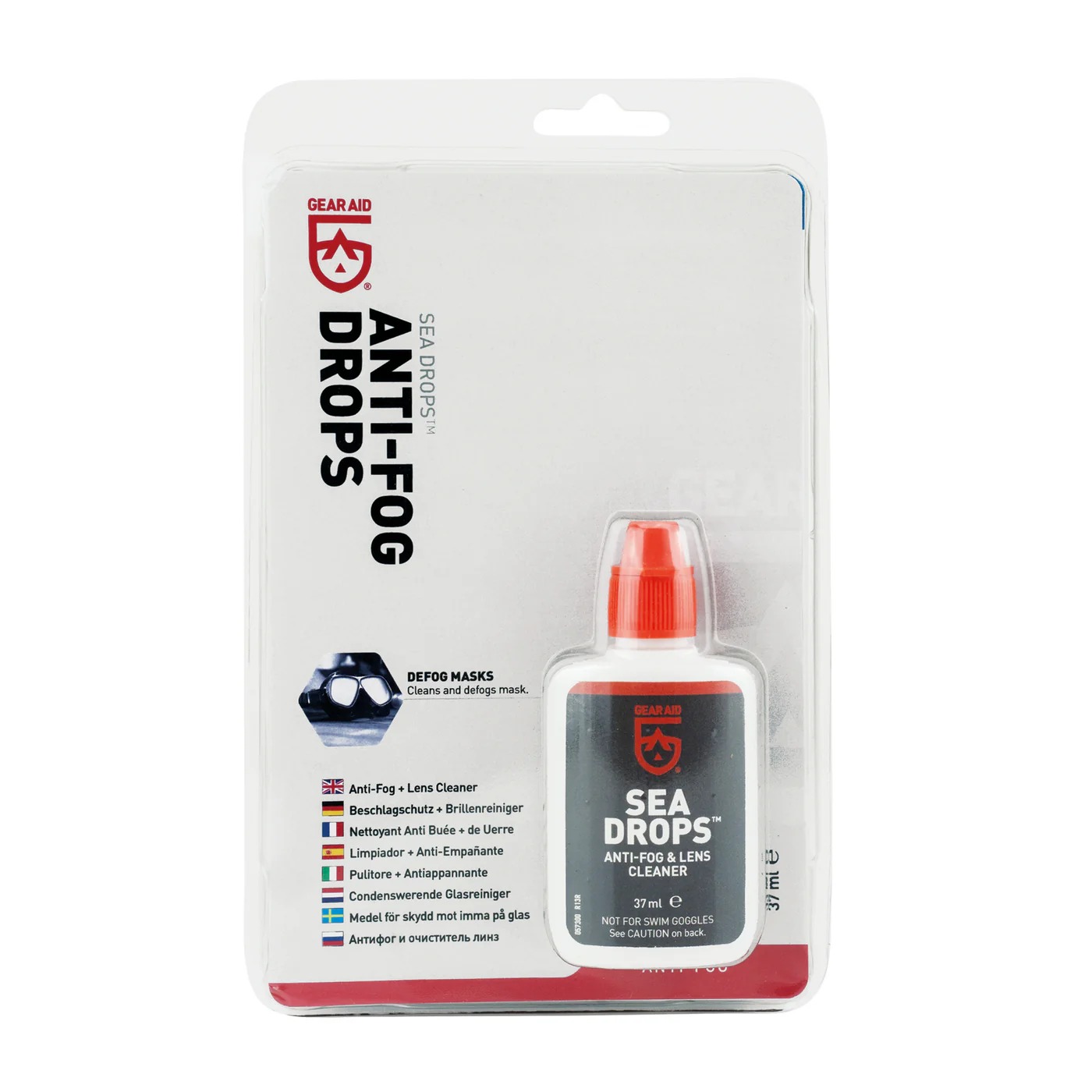 Levně Protimlžící prostředek a čistič skel GEAR AID ANTIFOG SEA DROPS 37ml 40230