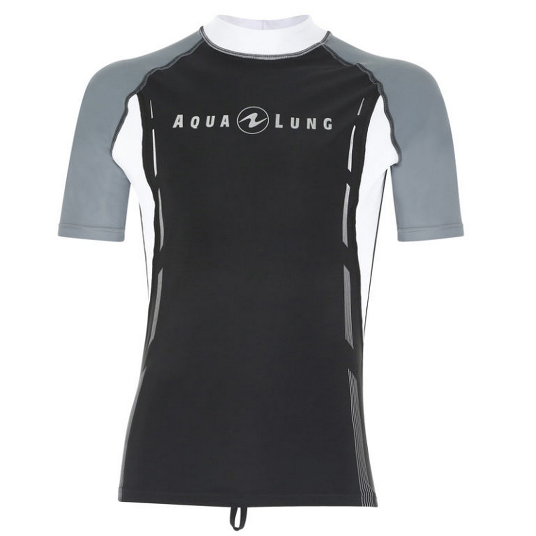 Levně Dámské tričko Aqualung RASHGUARD TOP LYCRA, černo/šedé
