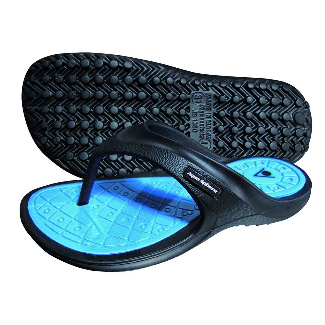 Dětské pantofle Aqua Sphere TYRE JUNIOR, černá/modrá Velikost: 31 7000460