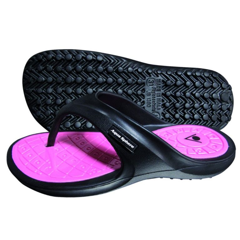 Dětské pantofle Aqua Sphere TYRE JUNIOR, černá/růžová Velikost: 30 7000451