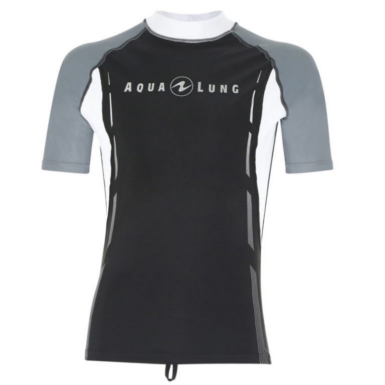 Levně Pánské tričko Aqualung RASHGUARD, černá/šedá