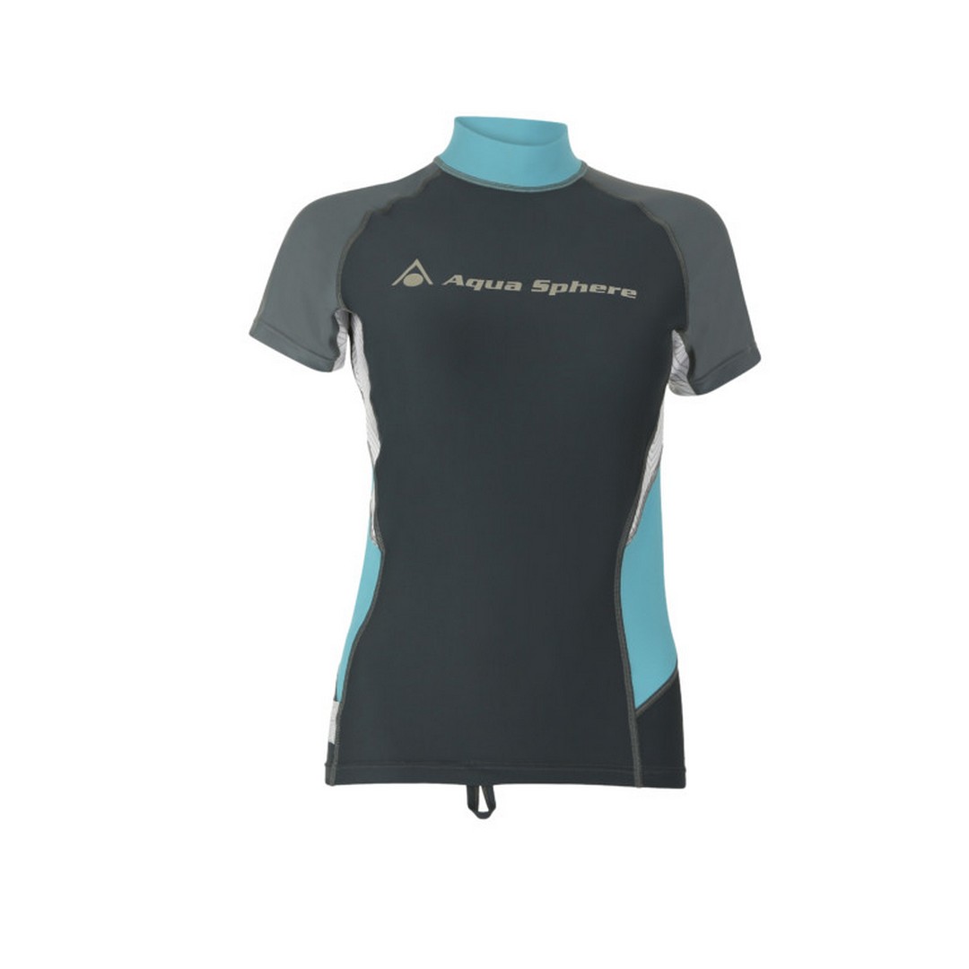 Levně Dámské tričko Aqua Sphere RASHGUARD AMY, tmavě šedá/šedá