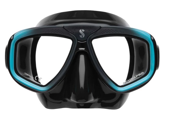 Potápěčská maska Scubapro ZOOM EVO silikon černý, černá/tyrkys 24157008