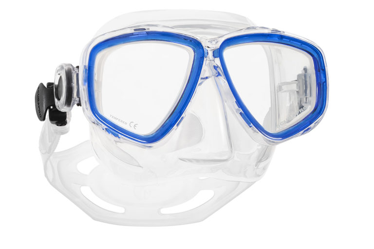 Potápěčská maska Scubapro ECCO MASK silikon transparent, modrá 24228200