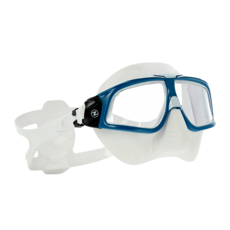 Levně Potápěčská maska Aqualung SPHERA X petrol, bílý silikon MS4700998LC