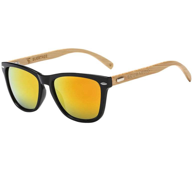 Sluneční brýle Scubapro BAMBOO SUNGLASSES, černá/žlutá 51092002