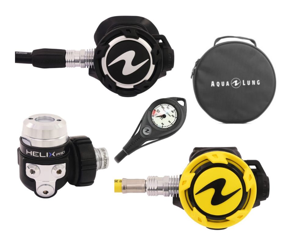 Levně Automatika set Aqualung HELIX PRO DIN + OCTOPUS HELIX + MANOMETR AL50 + REGULATOR BAG EXPLORER II RC129003