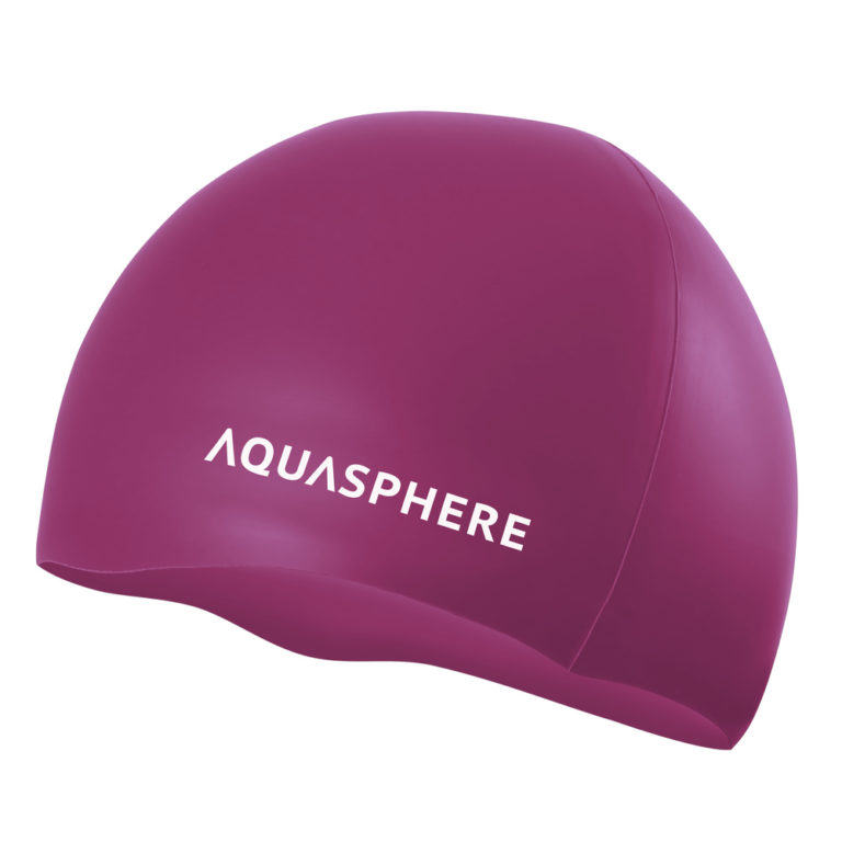 Plavecká čepice Aqua Sphere PLAIN SILICONE CAP, růžová/bílá SA212EU2209