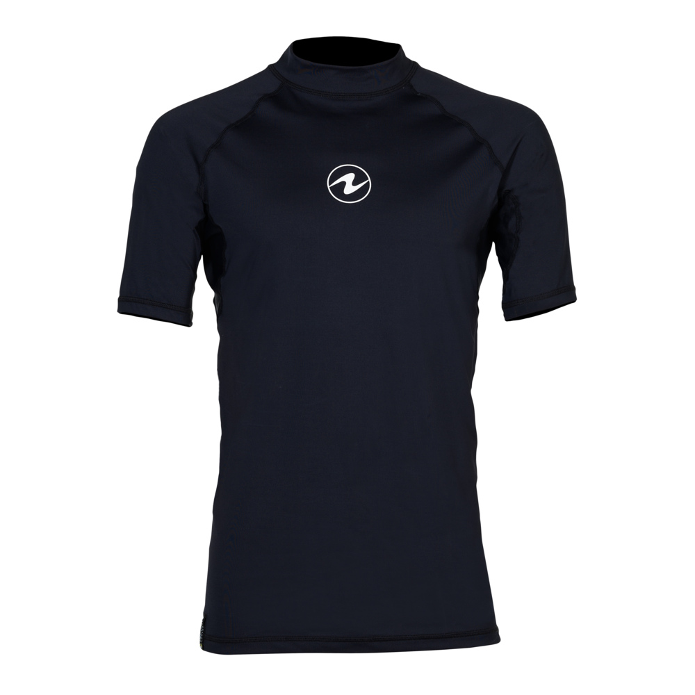 Pánské tričko Aqualung RASHGUARD SLIM FIT, černé Velikost: XXXL CL27001013XL