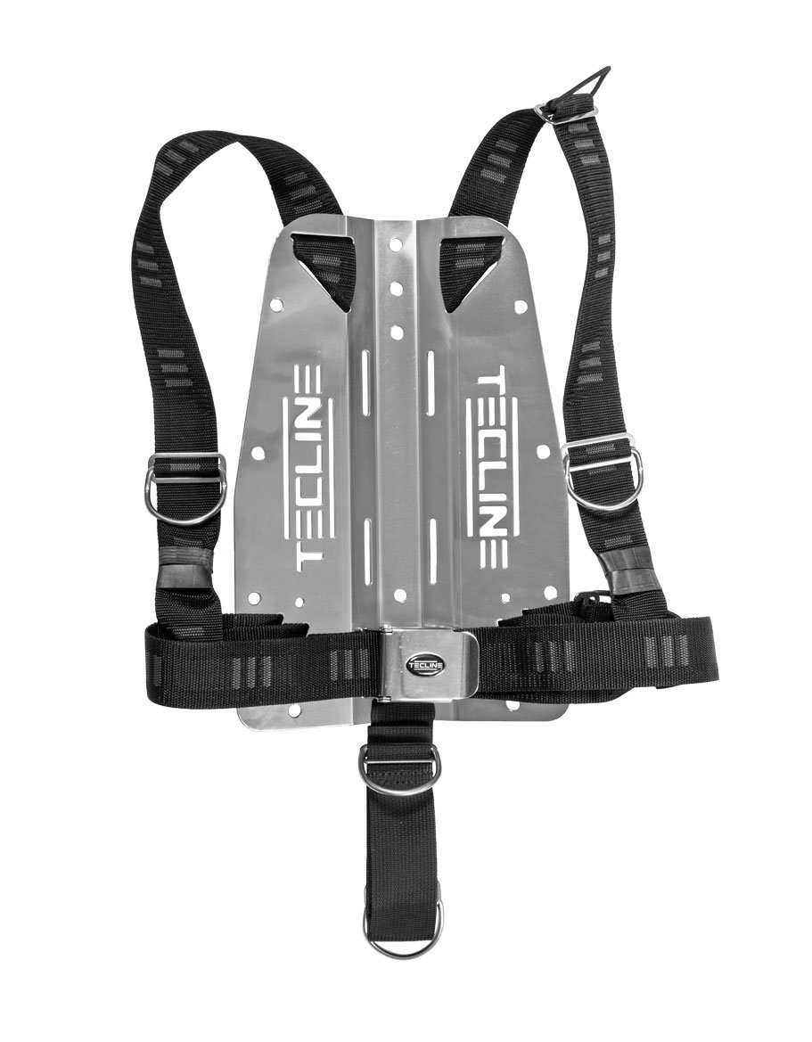Levně Tecline Backplate hliník 3 mm + postroj DIR TecLine, měkký popruh "E" T15014-01