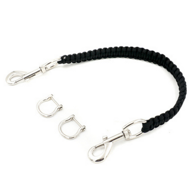 Levně JTLine Karabina se šňůrkou JTLine, černá JTL-6264