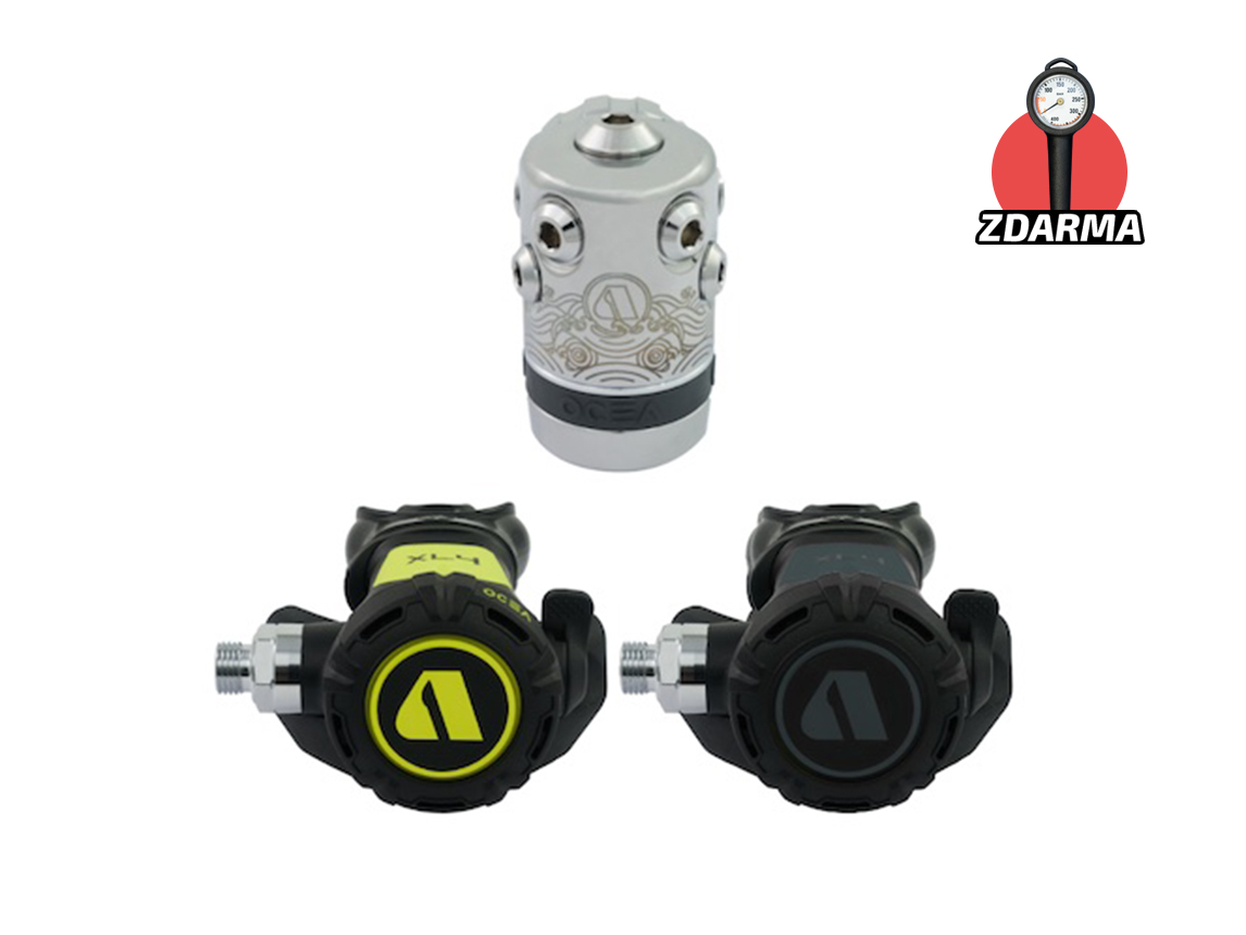 Levně Automatika set Apeks XL4 OCEA DIN 300 bar + XL4 OCEA OCT | GREY RQ117118
