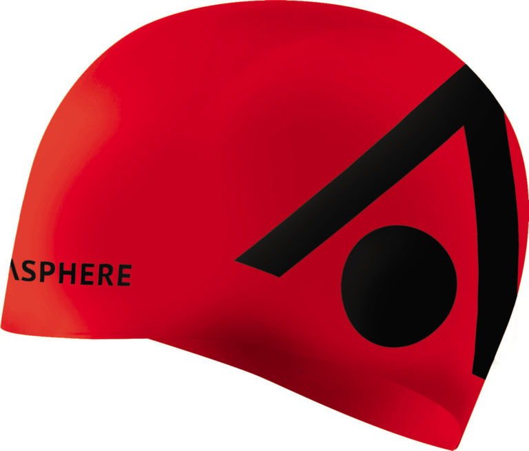 Plavecká čepice Aqua Sphere TRI CAP, červená/černá SA128EU0601