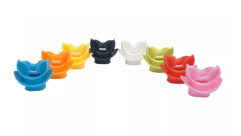 Levně JTLine Silikonový náustek s páskem JTLine, černý JTL-6307