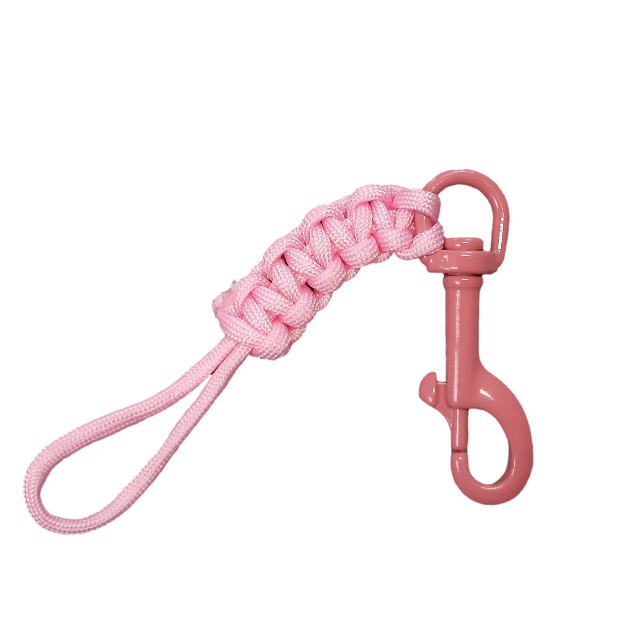 Levně JTLine Karabina růžová s růžovou šňůrkou JTLine, 75mm (typ A) JTL-6260P