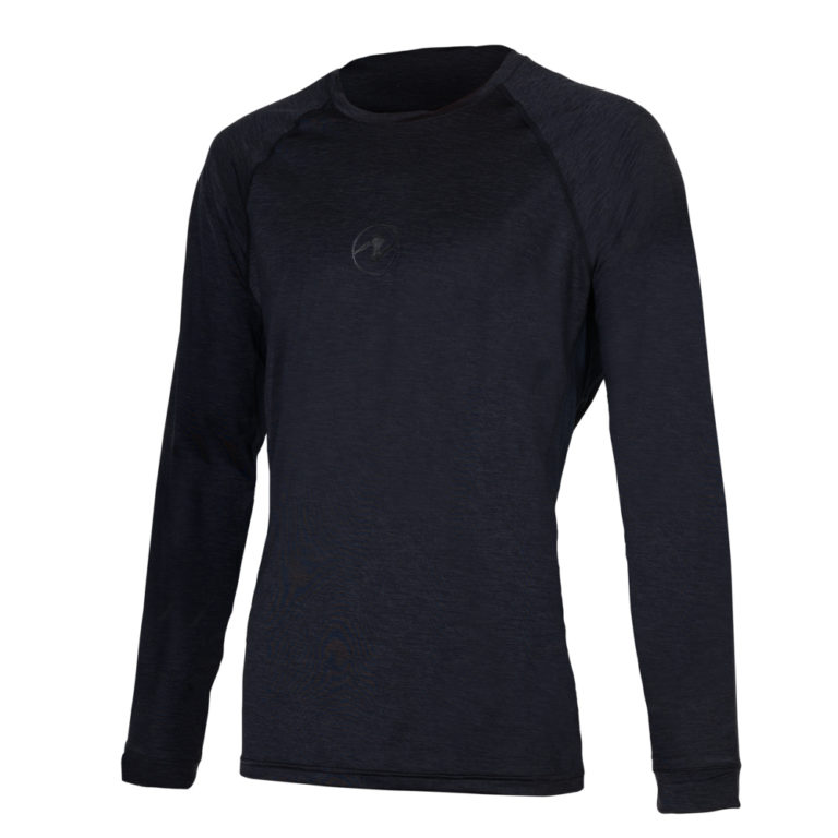 Pánské tričko Aqualung RASHGUARD LOOSE FIT, černá/šedá