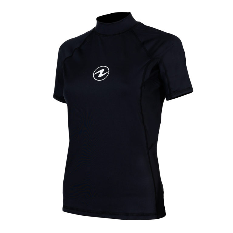 Dámské tričko Aqualung RASHGUARD SLIM FIT, černá