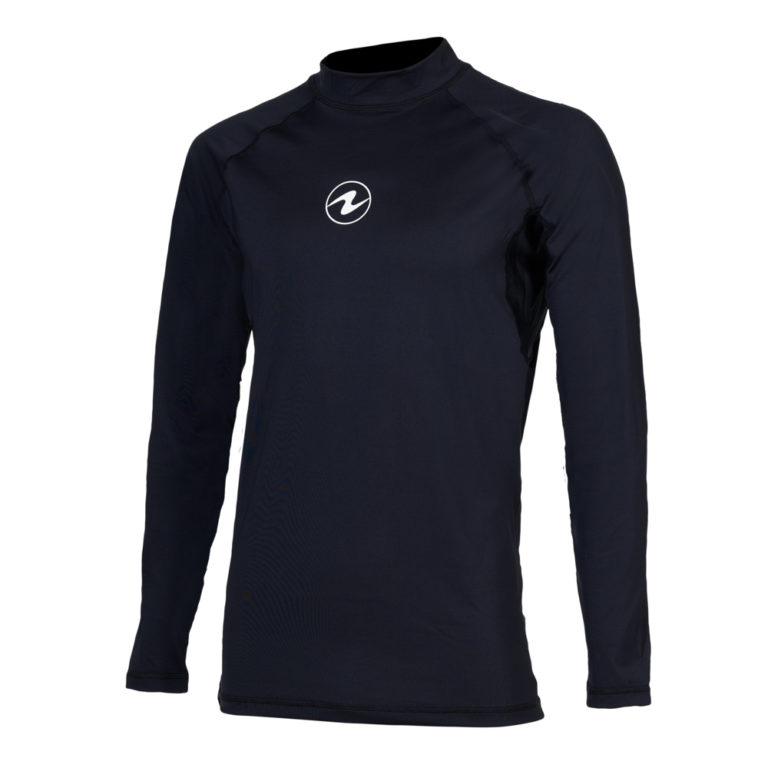 Pánské tričko Aqualung RASHGUARD SLIM FIT, černá