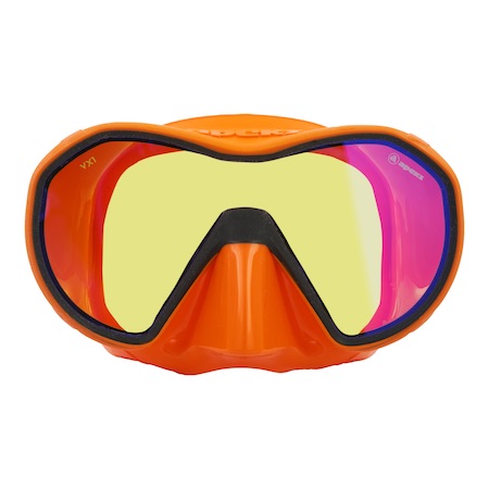 Levně Potápěčská maska Apeks VX1, ORANGE / DARK GREY, UV CUT