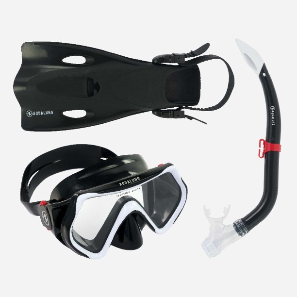 Dětský šnorchlovací set Aqualung Sport HERO SN, BLACK/WHITE Velikost: S/M(25-31) SV1160101SM