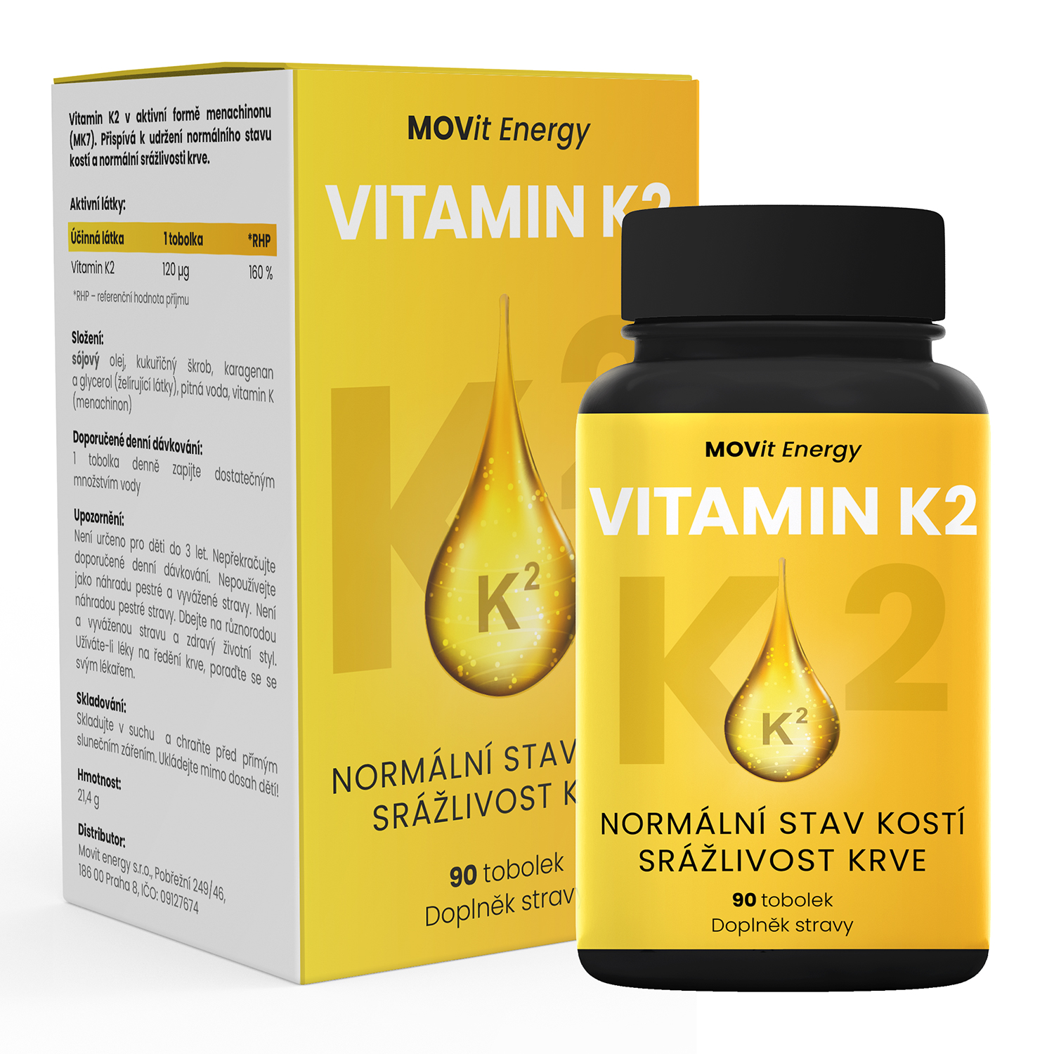 MOVit VITAMIN K2 120 μg, 90 tobolek