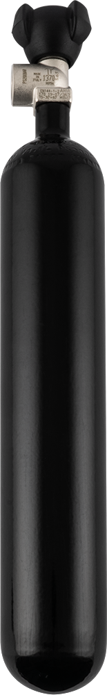 JTLine Tlaková lahev 1.8L, 230 bar, s ventilem v ose, černá