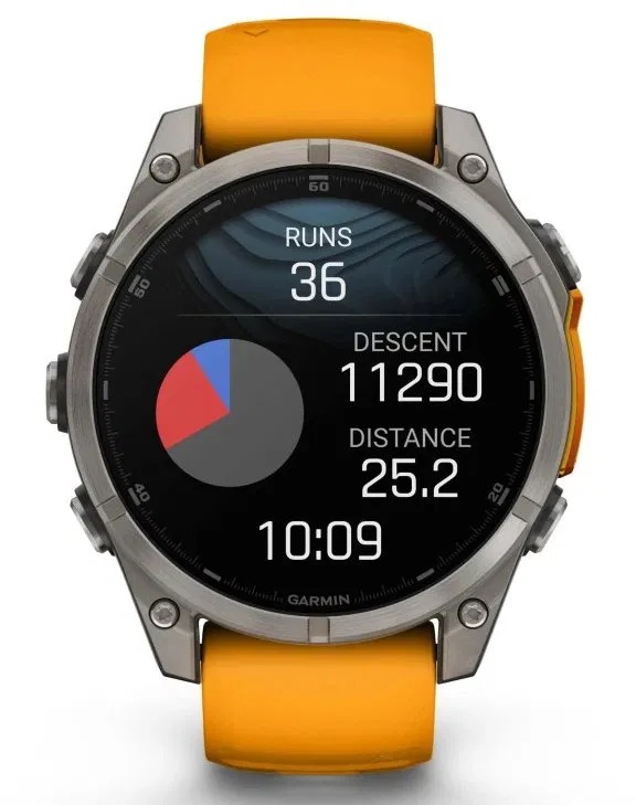 Sportovní hodinky Garmin Fénix 8, oranžovo/grafitové