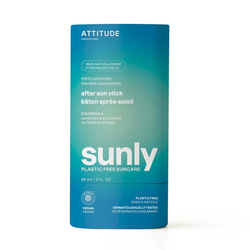 Zklidňující krém po opalování ATTITUDE Sunly s mátou a okurkou 60 ml