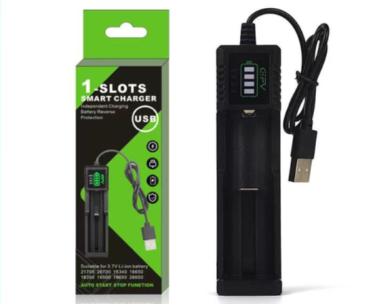 JTLine Univerzální USB nabíječka bateriových článků JTLine, jednopozicová