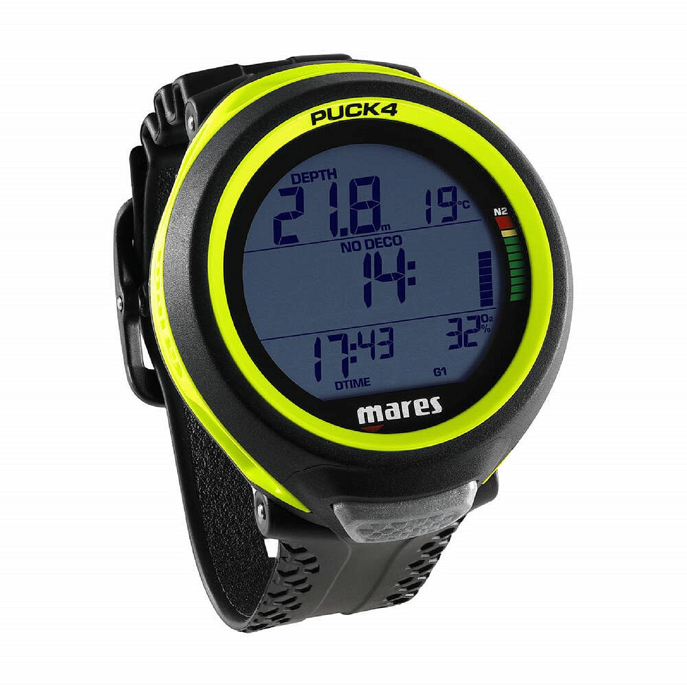 MARES Puck 4 Barva: Black-Yellow Fluo