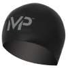 Plavecká čepice race cap černá stříbrná