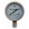 JTLine manometr průměr 63mm, stupnice 400 bar, nerez, odchylka 1%