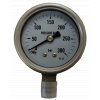 JTLine manometr průměr 63mm, stupnice 300 bar, nerez, odchylka 1%