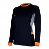 Dámské tričko Aqualung RASHGUARD LOOSE FIT, černá/oranžová/šedá