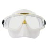 Potápěčská maska pro freediving Aqualung SPHERA X, zrcadlový zorník, WHITE/GOLD
