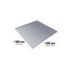 Ocelový protiskluzový zinkovaný rošt XSP 30/2 - 34 x 38 mm - 1000 x 1000 mm